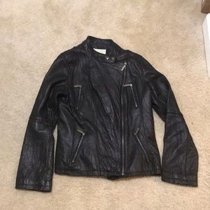 Genuine leather Zip-Moto Michael Kors jacket.